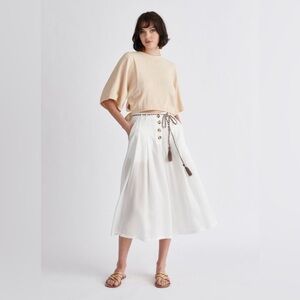 PAISIE Pleated Tencel Culottes